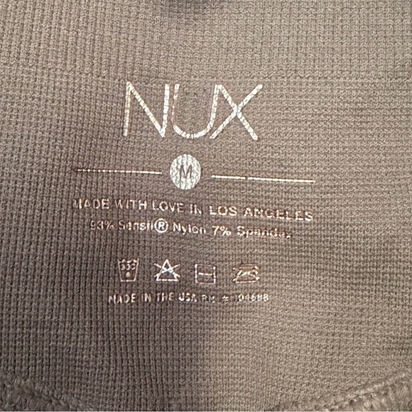 Nux Ribbed Compression Leggings Womens Size M Slate Color - Picture 6 of 9